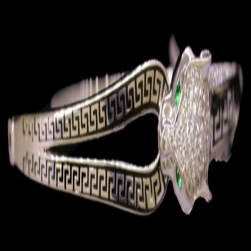18K White Gold Bangle Bracelet